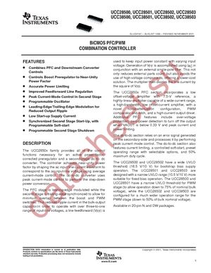 UCC38500DW datasheet  